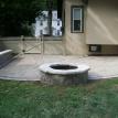 Seating Wall With Fire Pit